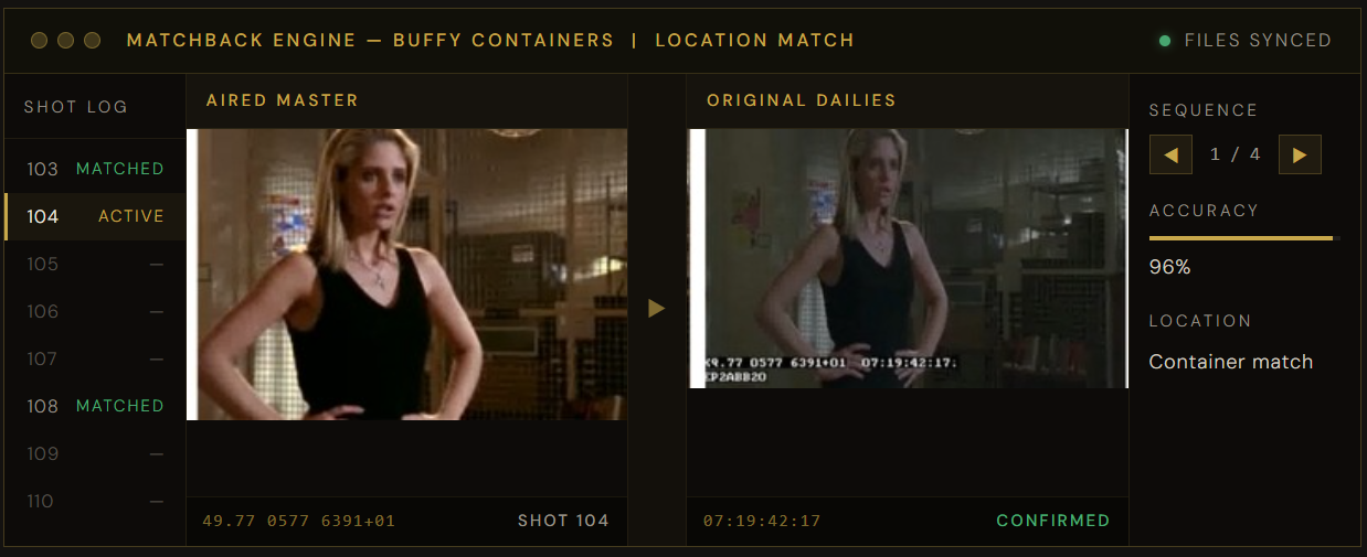 Matchback Engine — Buffy location match